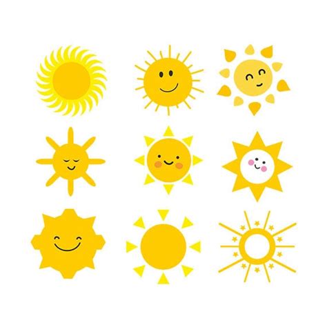 Sun Svg Sonne Clipart Sonne Gesicht ClipArt schneiden | Etsy