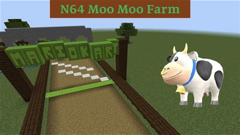 Mario Kart Minecraft - N64 Moo Moo Farm - YouTube