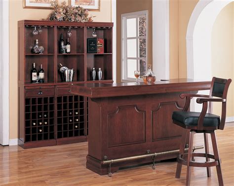 3078 Cherry Bar Set from Coaster (3078) | Coleman Furniture