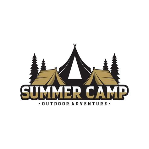 Vintage Summer Camp Logo Template 8209683 Vector Art at Vecteezy