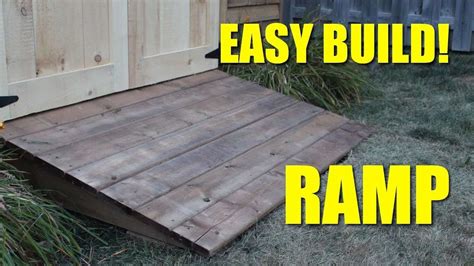 How to Build a Ramp for a Shed? – The Housing Forum