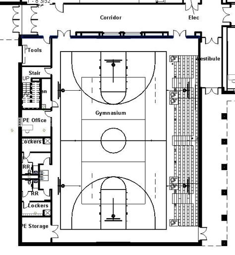 high-school-gym-floor-plans-l-1816c38e5b53ffcb.JPG (606×658) | School ...