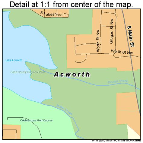 Acworth Georgia Street Map 1300408