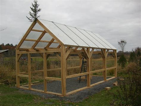 12 x 24 Timber Framed Greenhouse #”greenhouseideaslayout” | Timber ...