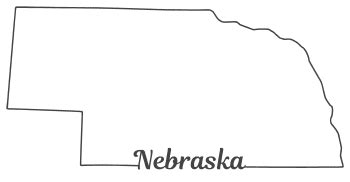 Nebraska – Map Outline, Printable State, Shape, Stencil, Pattern – DIY ...