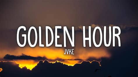 JVKE - golden hour (Lyrics) - YouTube Music