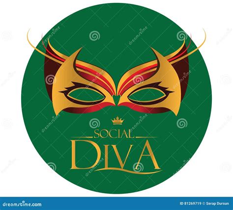 Diva Logo Design Cartoon Vector | CartoonDealer.com #81260715