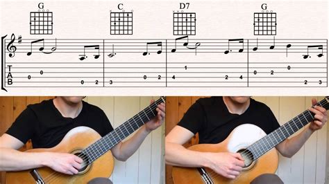 Indiana Jones Theme (Lesson) John Williams (How to play with guitar ...