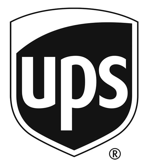 Download UPS Black and White Logo PNG Image for Free