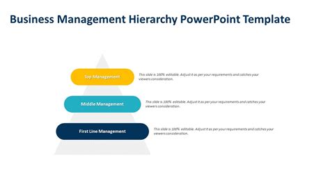 Business Management Hierarchy PowerPoint Template | Business PPT