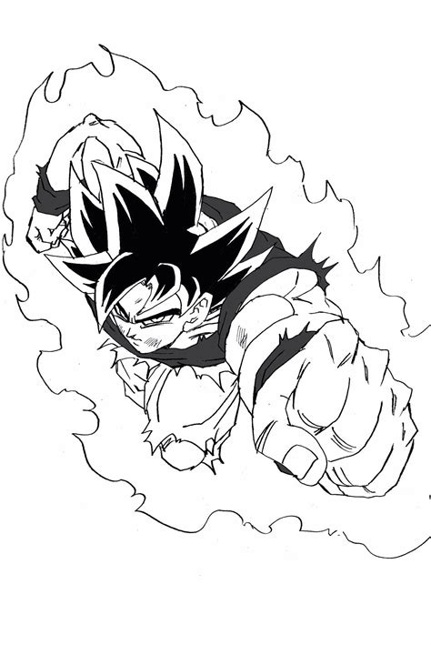 Goku Sketch Drawing at GetDrawings | Free download