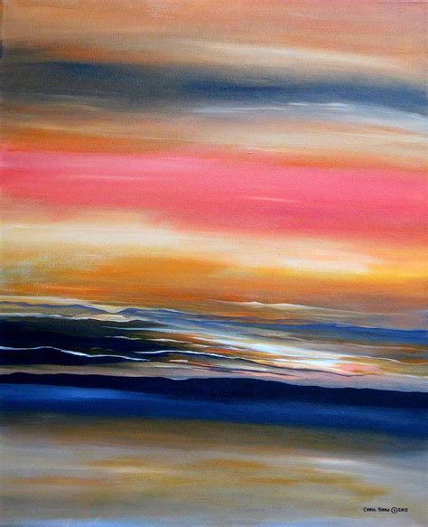 Land, Sea And Sky Painting by Carol Sabo