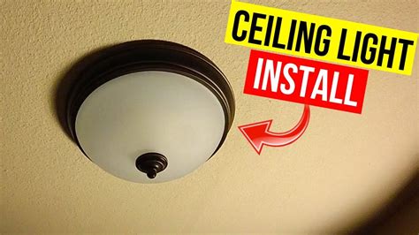 Flush Mount Ceiling Light Fixtures Installation | Review Home Co