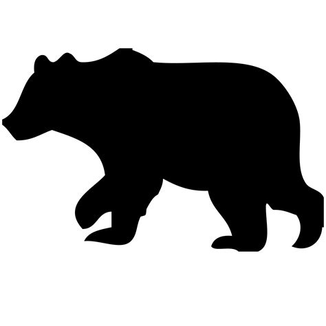 Bear Silhouette Vector at GetDrawings | Free download