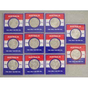 Eleven Australian 1966 silver 50 cent coins - Coins - Numismatics ...