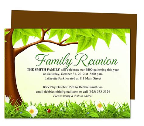 Save The Date Family Reunion Templates Free