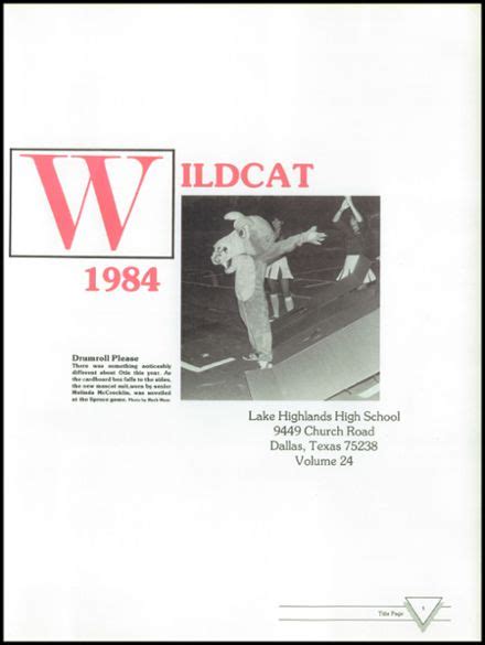 Explore 1984 Lake Highlands High School Yearbook, Dallas TX - Classmates