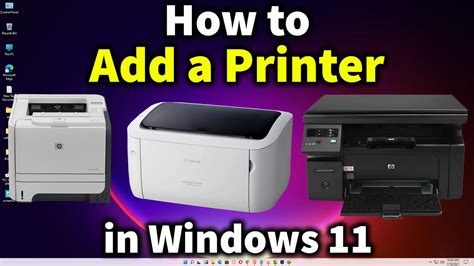 How To Set up or Install a Printer on Windows 11 - YouTube