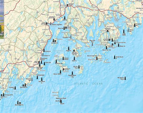 Printable Map Of Maine Coast