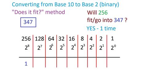 Converting Base 10 numbers to Base 2 (binary) numbers - YouTube