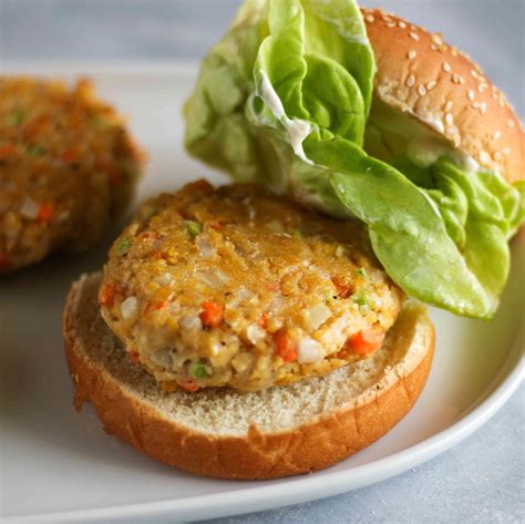 Vegan Chickpea Veggie Burger Recipe