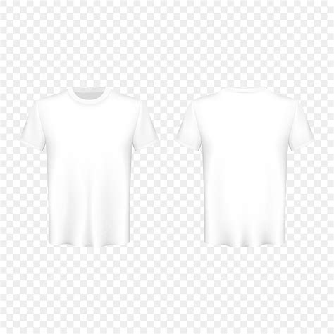 White T Shirt Vector Art PNG, White Round Neck Mens T Shirt, Vector ...