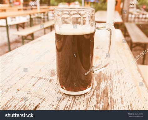 A Glass Of German Dark Beer Vintage Stock Photo 382538794 : Shutterstock