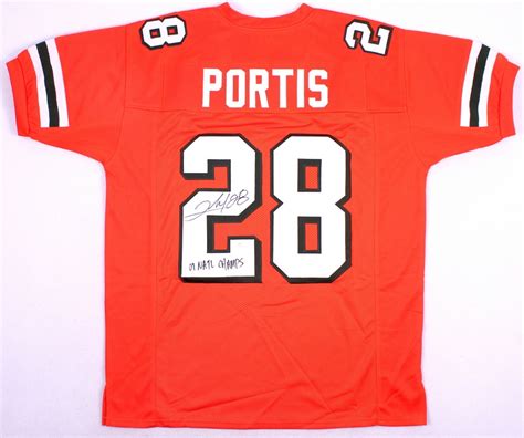 Clinton Portis Signed University of Miami Jersey Inscribed "01 Natl ...