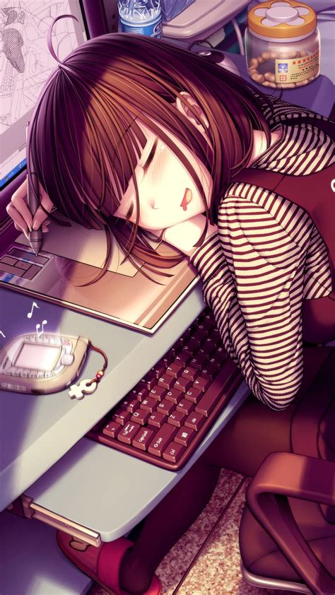 Sleeping Anime Girl HD Wallpapers - Wallpaper Cave