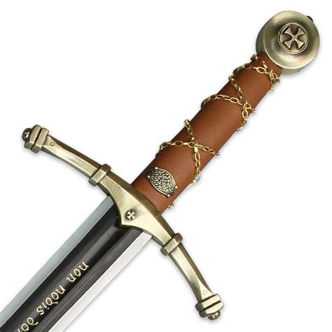 Middle Ages Long Sword With Display Plaque - Free Shipping!