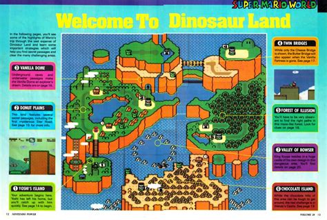 "Super Mario World" Map (Nintendo Power V28) : r/retrogaming