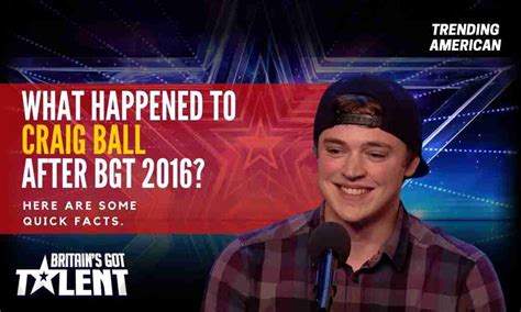 Where is Craig Ball Now? | Net Worth, Relationships, and More about BGT ...