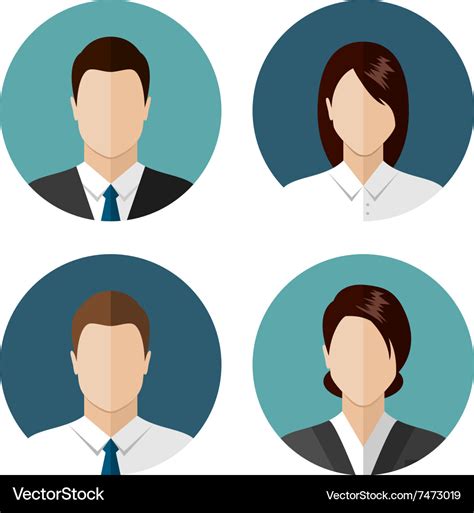 Business people icons Royalty Free Vector Image