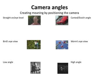 Camera angles, shot types and continuity | PPT