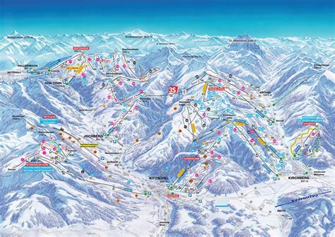 Austria ski resorts map - Austria ski map (Western Europe - Europe)