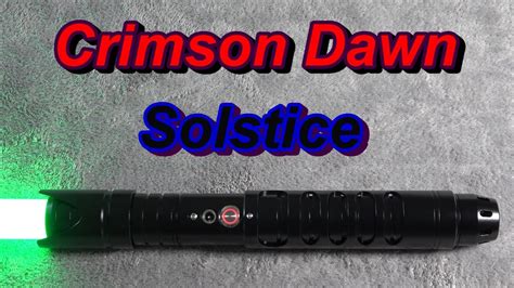 Crimson Dawn Solstice lightsaber review [Saber Sunday] - YouTube