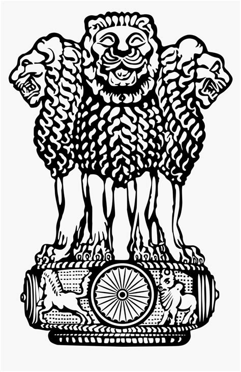 National Emblem Of India Drawing Easy