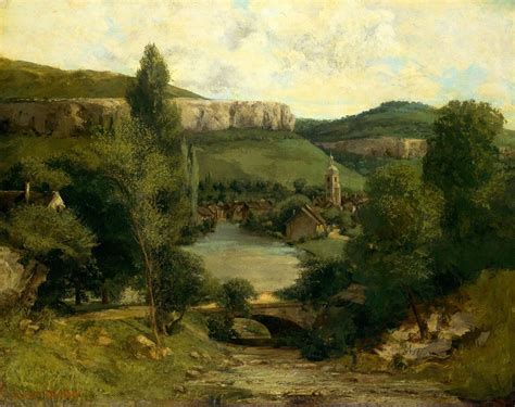 Gustave Courbet - Vue d’Ornans 1850er | Gustave courbet, Landscape ...