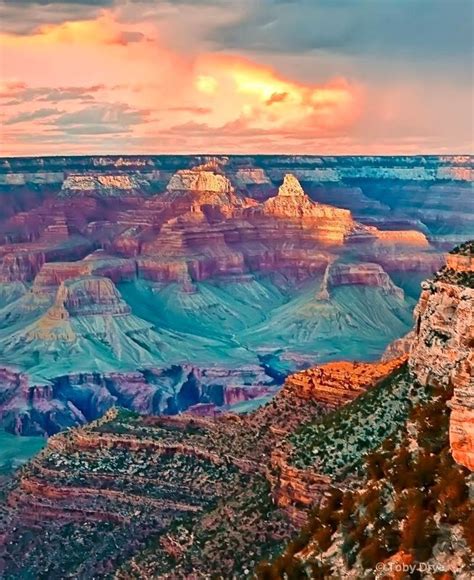 Grand Canyon Sunset, Arizona | Places to travel, Beautiful places ...