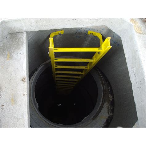 Vertical step-ladders for manholes | Stair case design