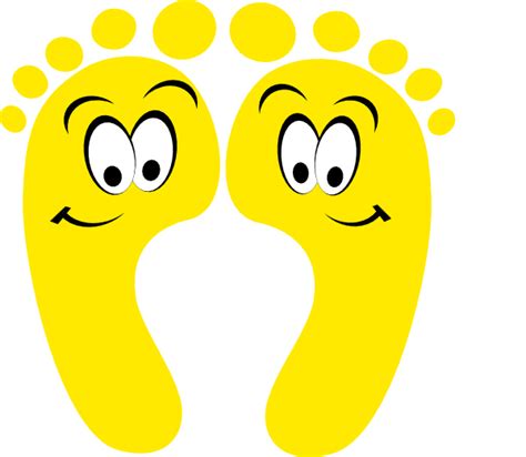 Yellow Happy Feet Clip Art at Clker.com - vector clip art online ...