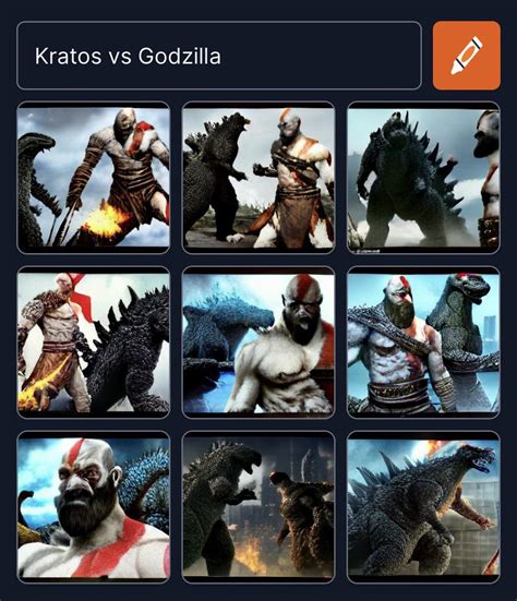 Kratos vs Godzilla : r/weirddalle