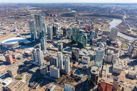 Aerial Photo | Downtown Edmonton Skyline