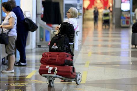 Passengers in Airport Boarding Area Editorial Stock Photo - Image of ...