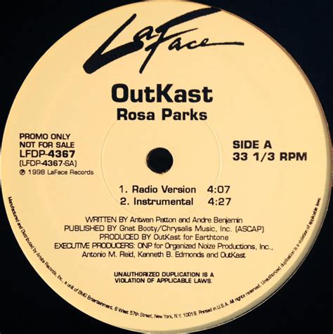 OutKast - Rosa Parks (1998, Vinyl) | Discogs