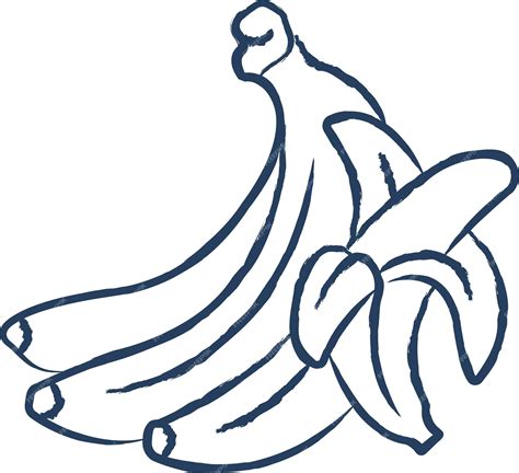 Premium Vector | Banana cut hand drawn vector illustration