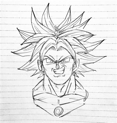 Dessin : Broly Super Saiyajin | Dragon ball art, Dragon ball artwork ...