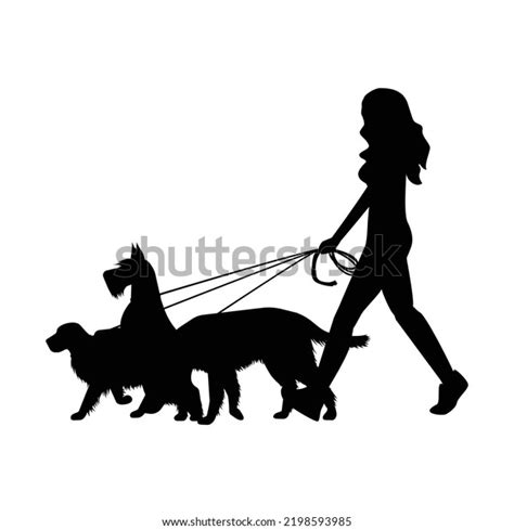 Dog Walker Silhouette Royalty-Free Images, Stock Photos & Pictures ...