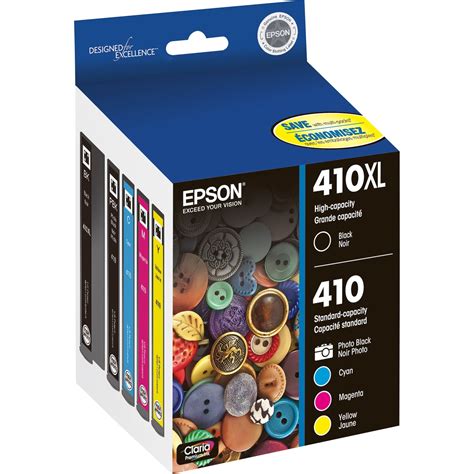 EPSON T410 Claria Premium Genuine Ink High Capacity Black & Standard ...