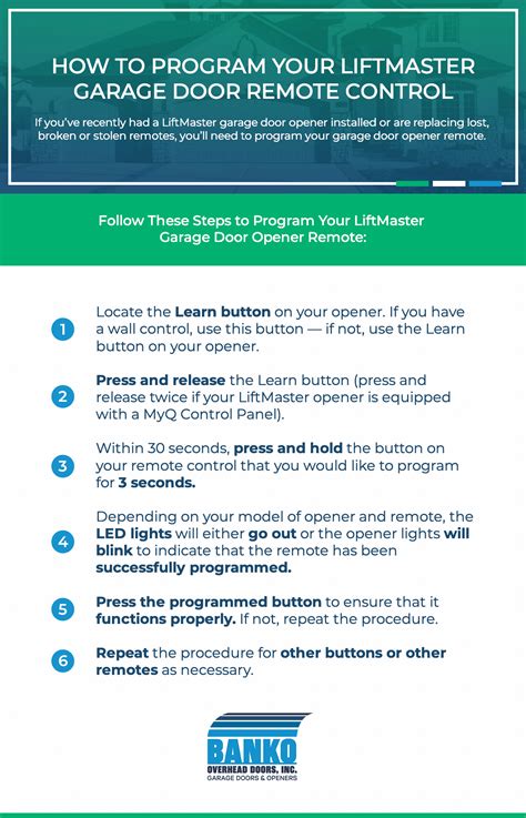 How to Program Your LiftMaster Garage Door Remote Control